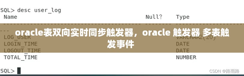 oracle表雙向實時同步觸發(fā)器，oracle 觸發(fā)器 多表觸發(fā)事件 