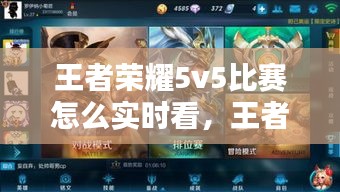 王者榮耀5v5比賽怎么實(shí)時看，王者榮耀5v5比賽怎么實(shí)時看視頻 