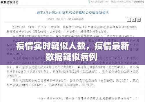 疫情實時疑似人數，疫情最新數據疑似病例 