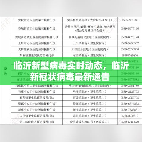 臨沂新型病毒實(shí)時(shí)動(dòng)態(tài)，臨沂新冠狀病毒最新通告 