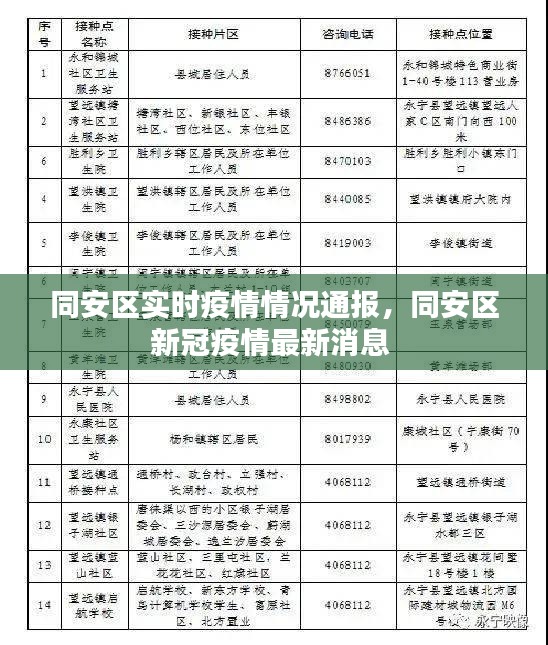 同安區(qū)實(shí)時(shí)疫情情況通報(bào)，同安區(qū)新冠疫情最新消息 