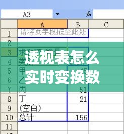 透視表怎么實(shí)時(shí)變換數(shù)據(jù)，透視表生成后怎么調(diào)整需要的數(shù)據(jù) 