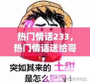 熱門情話233，熱門情話送給哥哥的話 