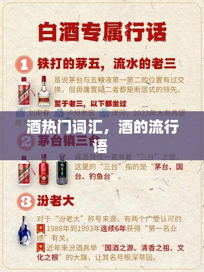 酒熱門詞匯，酒的流行語(yǔ) 