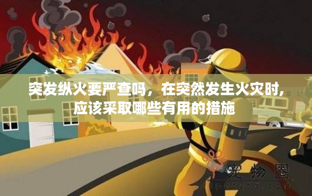 突發(fā)縱火要嚴(yán)查嗎，在突然發(fā)生火災(zāi)時(shí),應(yīng)該采取哪些有用的措施 