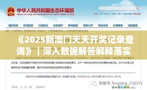 《2025新澳門(mén)天天開(kāi)獎(jiǎng)記錄查詢》｜深入數(shù)據(jù)解答解釋落實(shí)