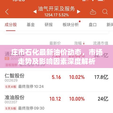 莊市石化最新油價(jià)動(dòng)態(tài)，市場(chǎng)走勢(shì)及影響因素深度解析