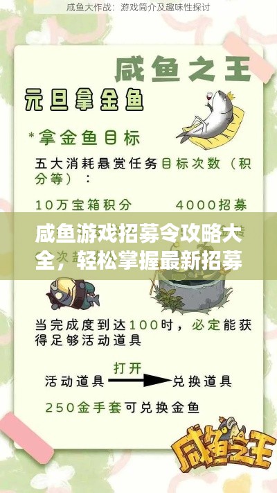 咸魚(yú)游戲招募令攻略大全，輕松掌握最新招募技巧！