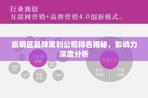 崇明區(qū)品牌策劃公司排名揭秘，影響力深度分析