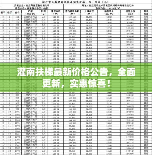 灌南扶梯最新價格公告，全面更新，實惠驚喜！