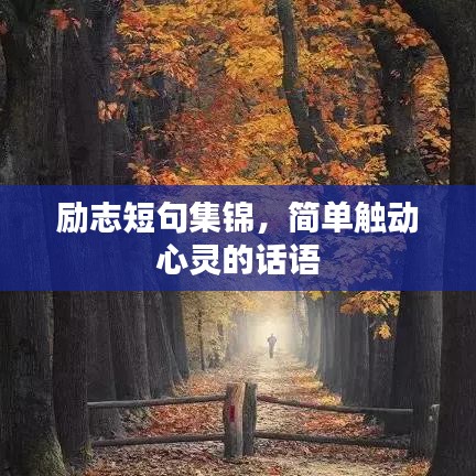勵(lì)志短句集錦，簡單觸動(dòng)心靈的話語