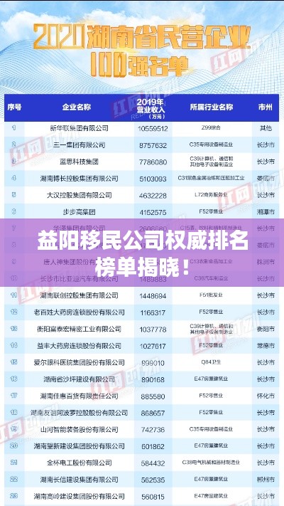 益陽移民公司權(quán)威排名榜單揭曉！