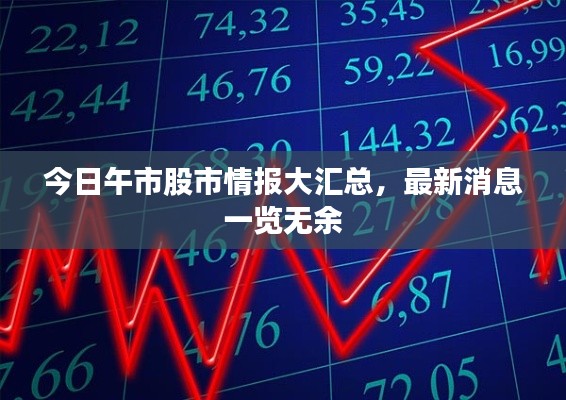 今日午市股市情報大匯總，最新消息一覽無余