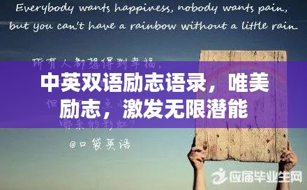 中英雙語(yǔ)勵(lì)志語(yǔ)錄，唯美勵(lì)志，激發(fā)無(wú)限潛能