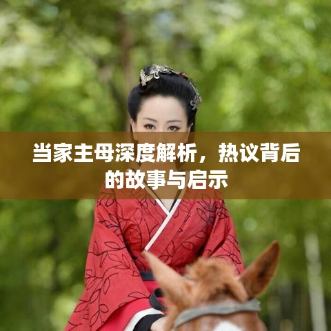 當(dāng)家主母深度解析，熱議背后的故事與啟示