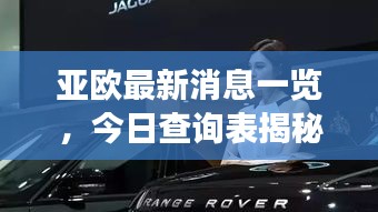 亞歐最新消息一覽，今日查詢表揭秘重磅動(dòng)態(tài)