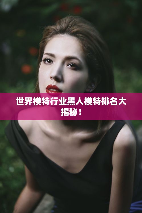 世界模特行業(yè)黑人模特排名大揭秘！