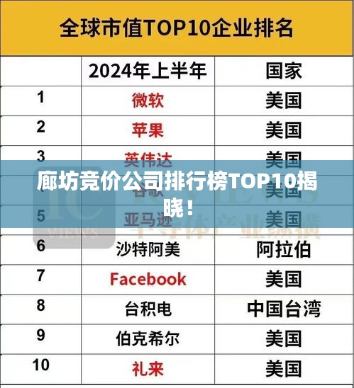 廊坊競(jìng)價(jià)公司排行榜TOP10揭曉！