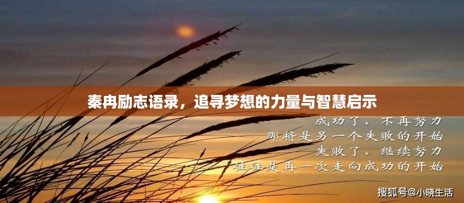 秦冉勵(lì)志語錄，追尋夢(mèng)想的力量與智慧啟示
