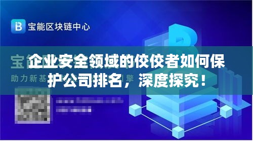 企業(yè)安全領(lǐng)域的佼佼者如何保護(hù)公司排名，深度探究！