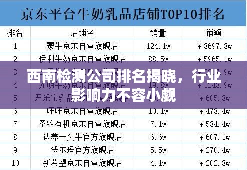 西南檢測公司排名揭曉，行業(yè)影響力不容小覷