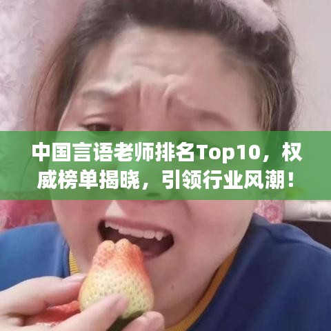 中國(guó)言語(yǔ)老師排名Top10，權(quán)威榜單揭曉，引領(lǐng)行業(yè)風(fēng)潮！