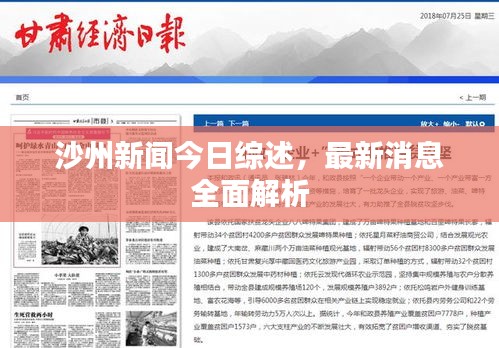 沙州新聞今日綜述，最新消息全面解析
