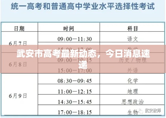 武安市高考最新動態(tài)，今日消息速遞